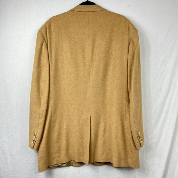 Vintage Gordon Thomas 100% Camel Blazer Mens 48L Oversized Layering Unisex - Picture 3 of 15